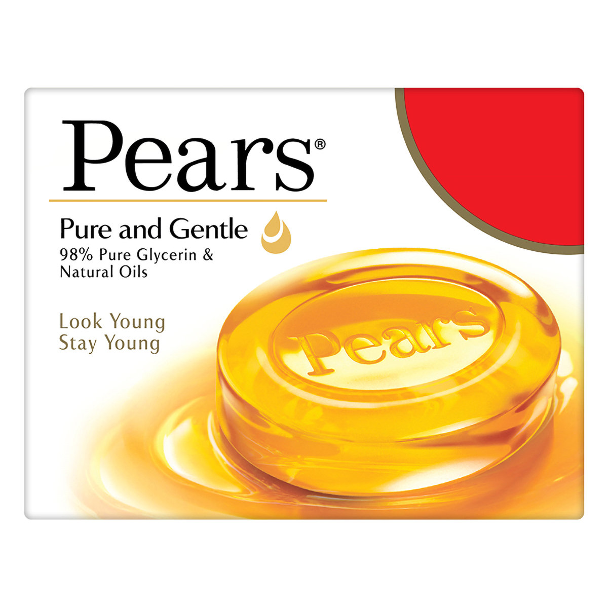 Pears Pure & Gentle Soap 100 gm | 98% Pure Glycerin & Natural Oils | For Glowing Skin | For Men & Women, Pack of 1 Pears Pure & Gentle Soap 100 gm | 98% Pure Glycerin & Natural Oils | For Glowing Skin | For Men & Women, Pack of 1