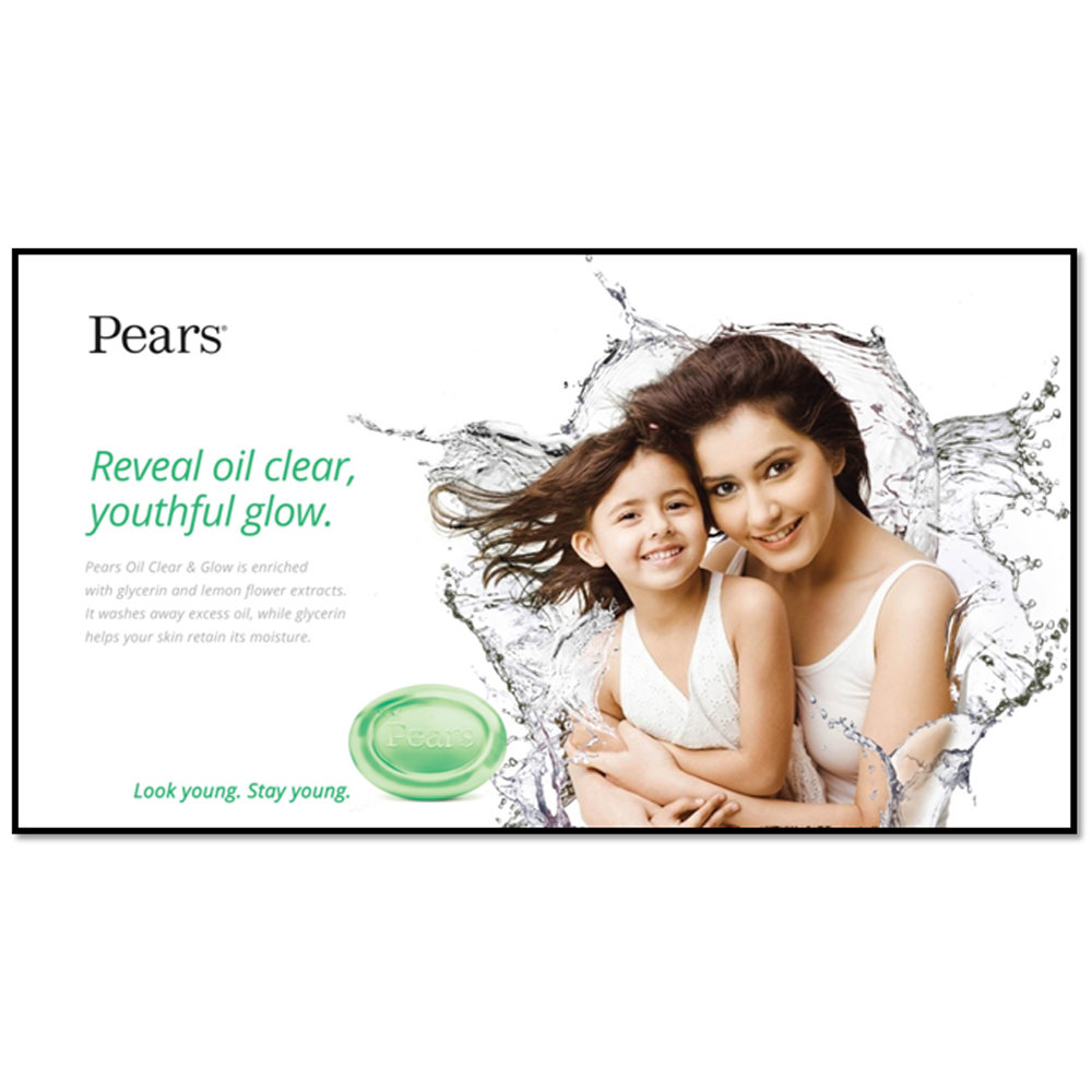 Pears Oil-Clear & Glow Soap 75 gm | 98% Pure Glycerin & Lemon Extract | Clear Oil | For Youthful Glowing Skin, Pack of 1 Pears Oil-Clear & Glow Soap 75 gm | 98% Pure Glycerin & Lemon Extract | Clear Oil | For Youthful Glowing Skin, Pack of 1
