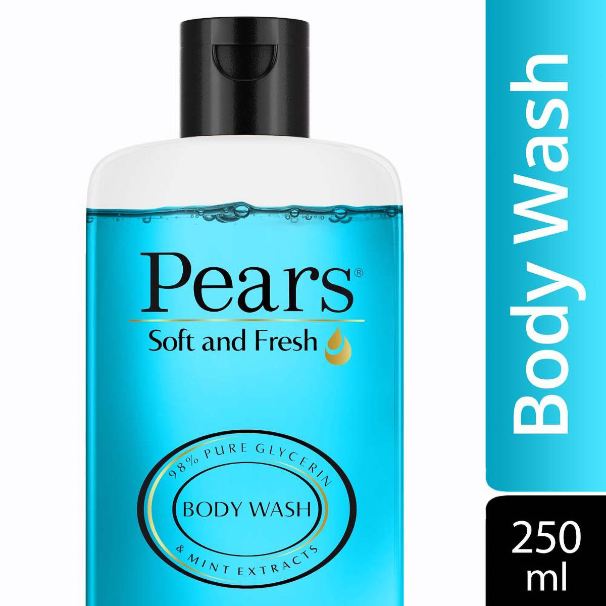 Pears Soft & Fresh Body Wash 250 ml | 98% Glycerin & Mint Extract | Gently Cleanses Skin | Soap Free, Pack of 1 Pears Soft & Fresh Body Wash 250 ml | 98% Glycerin & Mint Extract | Gently Cleanses Skin | Soap Free, Pack of 1
