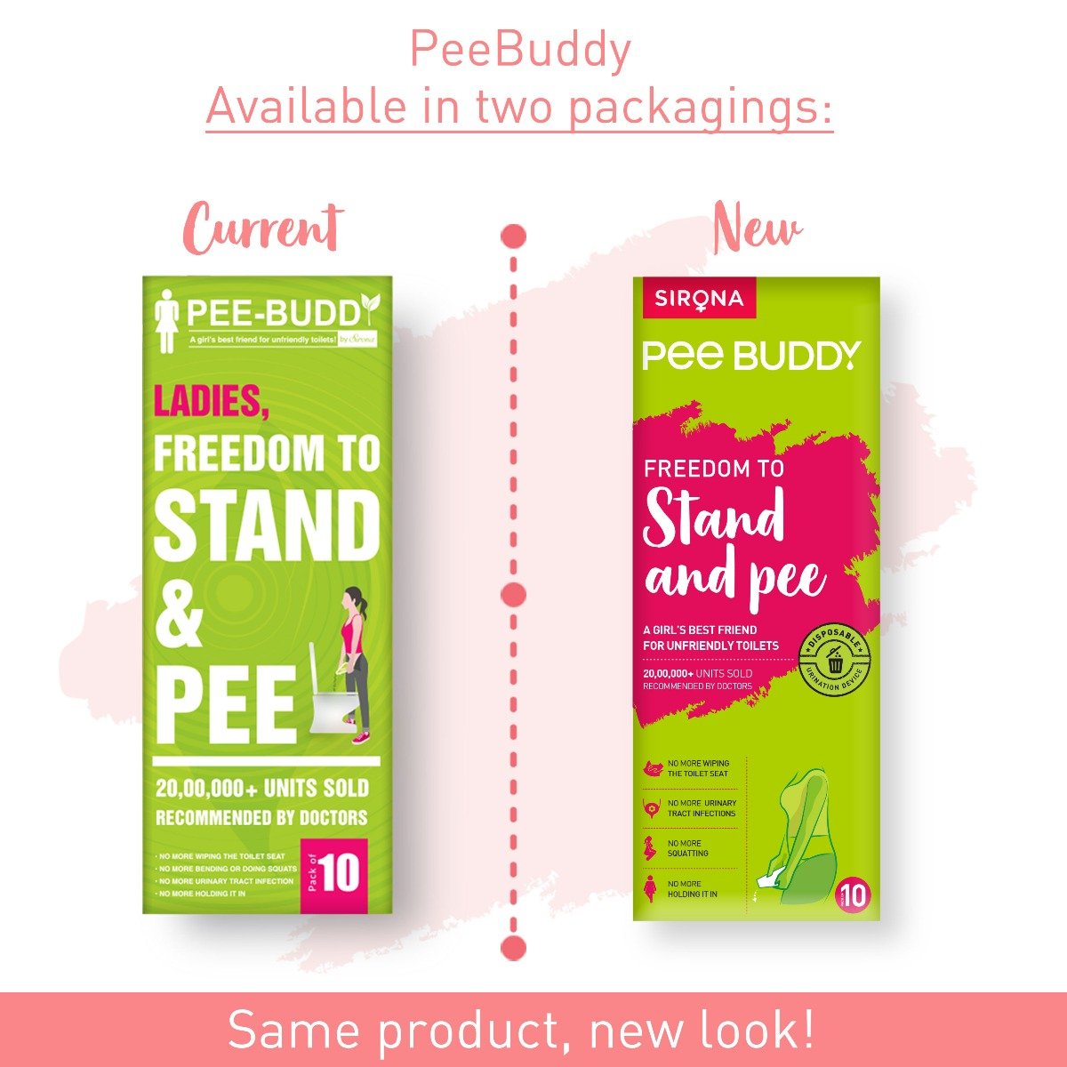 PeeBuddy Freedom to Stand and Pee Disposable Urination Device for Women, 10 Count, Pack of 1 PeeBuddy Freedom to Stand and Pee Disposable Urination Device for Women, 10 Count, Pack of 1