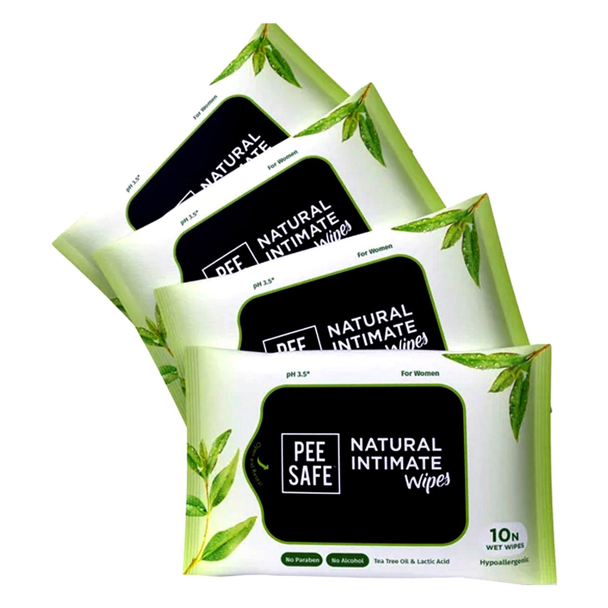 Pee Safe Natural Intimate Wipes, 10 Count, Pack of 1 Pee Safe Natural Intimate Wipes, 10 Count, Pack of 1