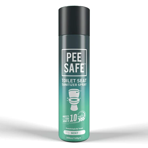 Pee Safe Toilet Seat Santizer Mint Spray, 300 ml, Pack of 1