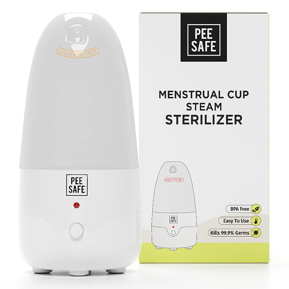 Pee Safe Menstrual Cup Steam Sterilizer, 1 Count, Pack of 1 Pee Safe Menstrual Cup Steam Sterilizer, 1 Count, Pack of 1