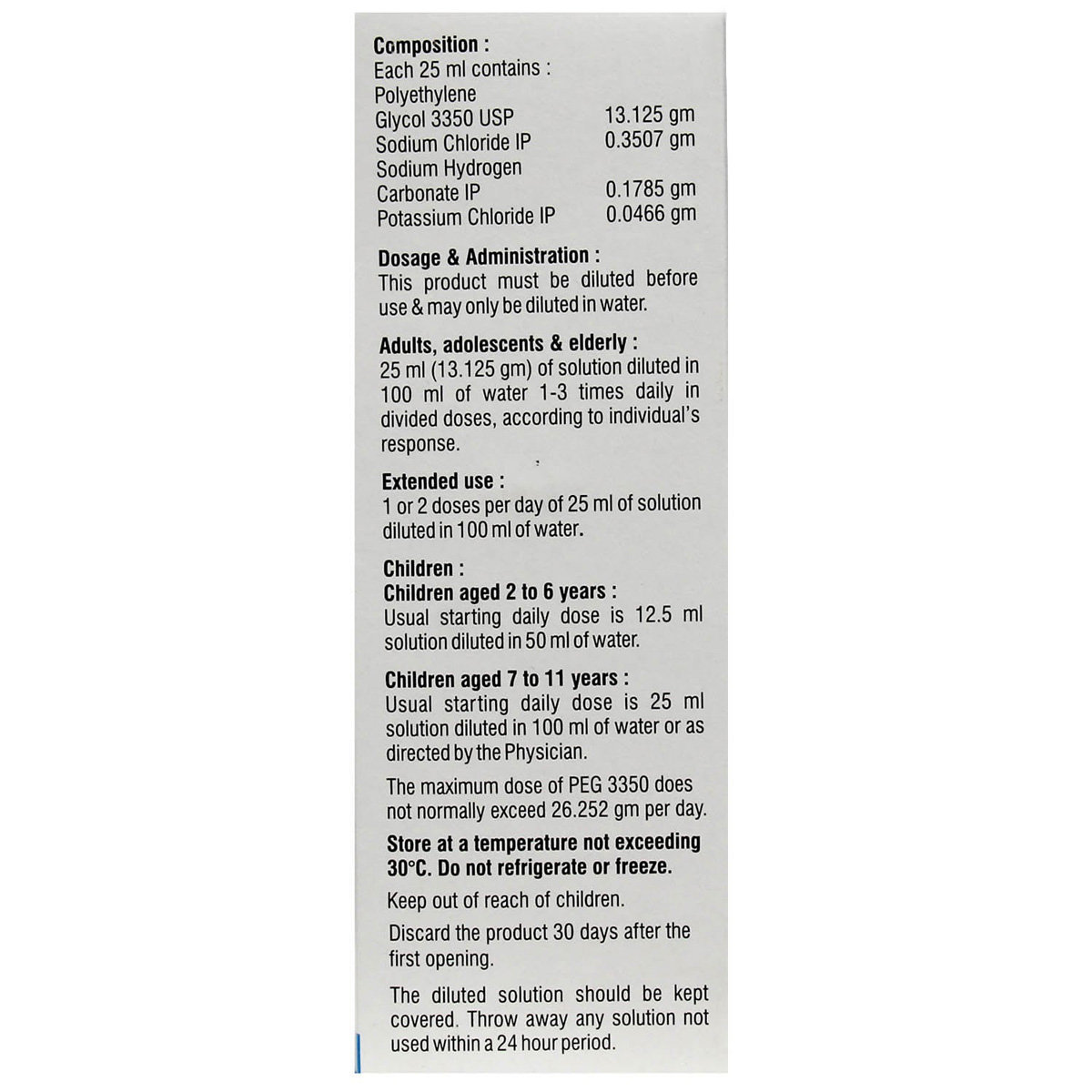 Pegclear Oral Solution 200 ml, Pack of 1 SOLUTION Pegclear Oral Solution 200 ml, Pack of 1 SOLUTION