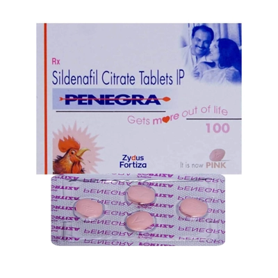 Penegra 100 Tablet 4's, Pack of 4 TABLETS