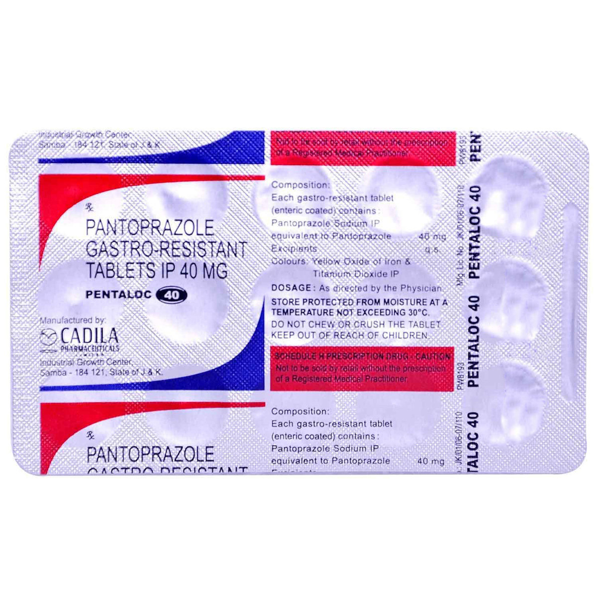 Pentaloc 40 mg Tablet 15's, Pack of 15 TABLETS Pentaloc 40 mg Tablet 15's, Pack of 15 TABLETS