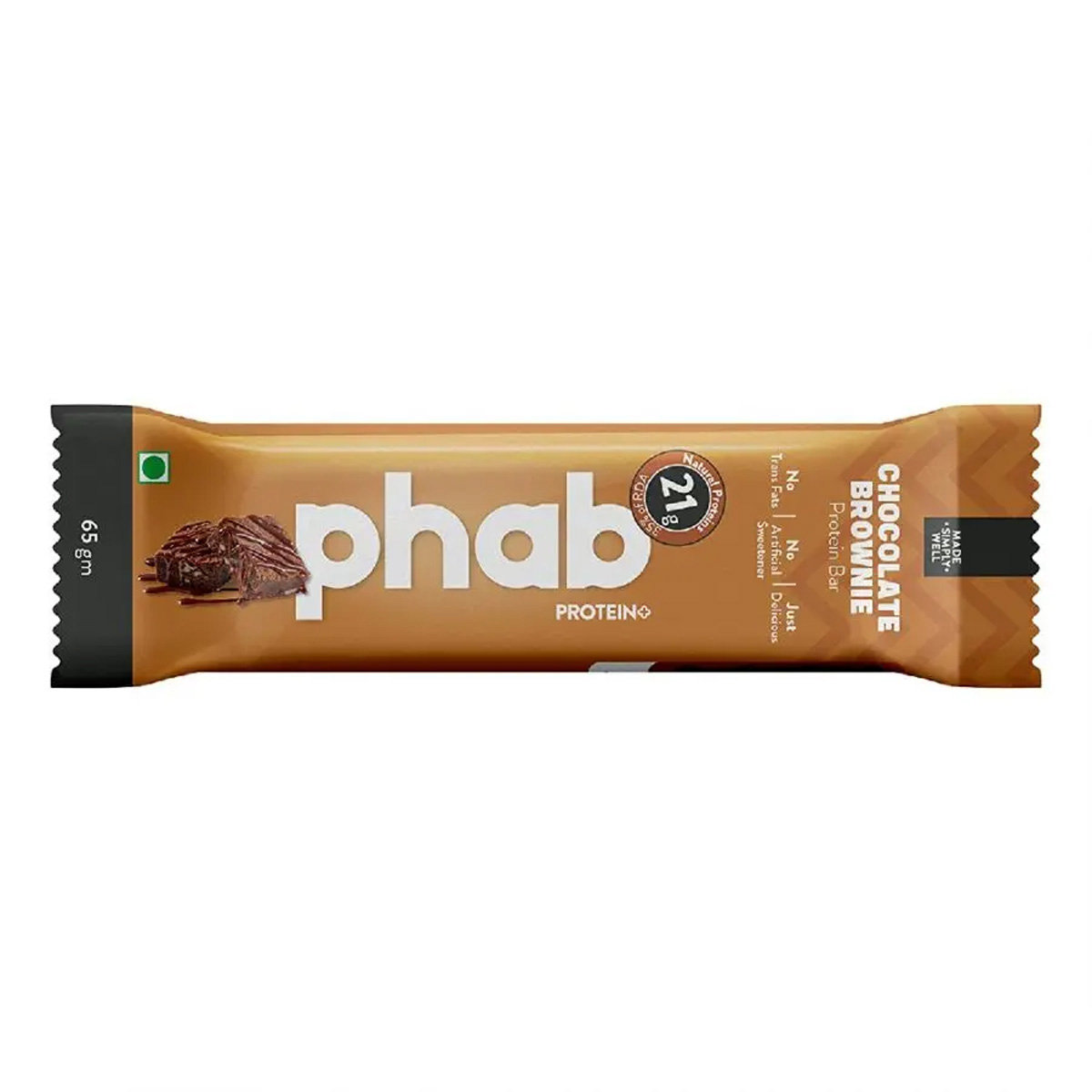 Phab Chocolate Brownie Protein Bar, 65 gm, Pack of 1 Phab Chocolate Brownie Protein Bar, 65 gm, Pack of 1