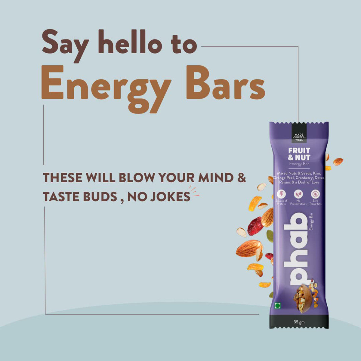 Phab Fruit & Nut Energy Bar, 35 gm, Pack of 1 Phab Fruit & Nut Energy Bar, 35 gm, Pack of 1