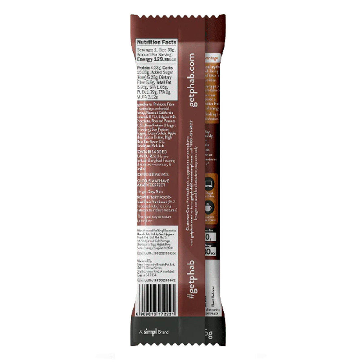 Phab Chocolate Almond Energy Bar, 35 gm, Pack of 1 Phab Chocolate Almond Energy Bar, 35 gm, Pack of 1