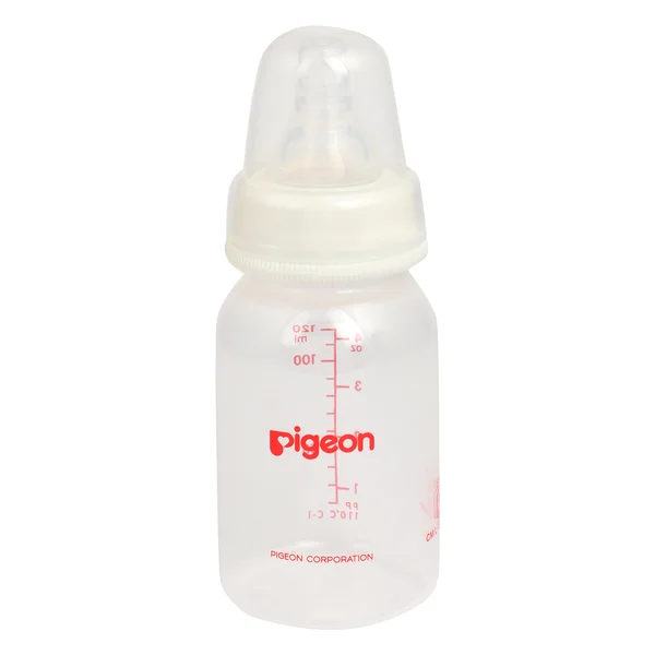 Pigeon Peristaltic Nipple Plastic Feeding Bottle Small, 120 ml, Pack of 1