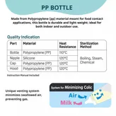 Pigeon PP Plastic Feeding Bottle Medium, 240 ml , Pack of 1