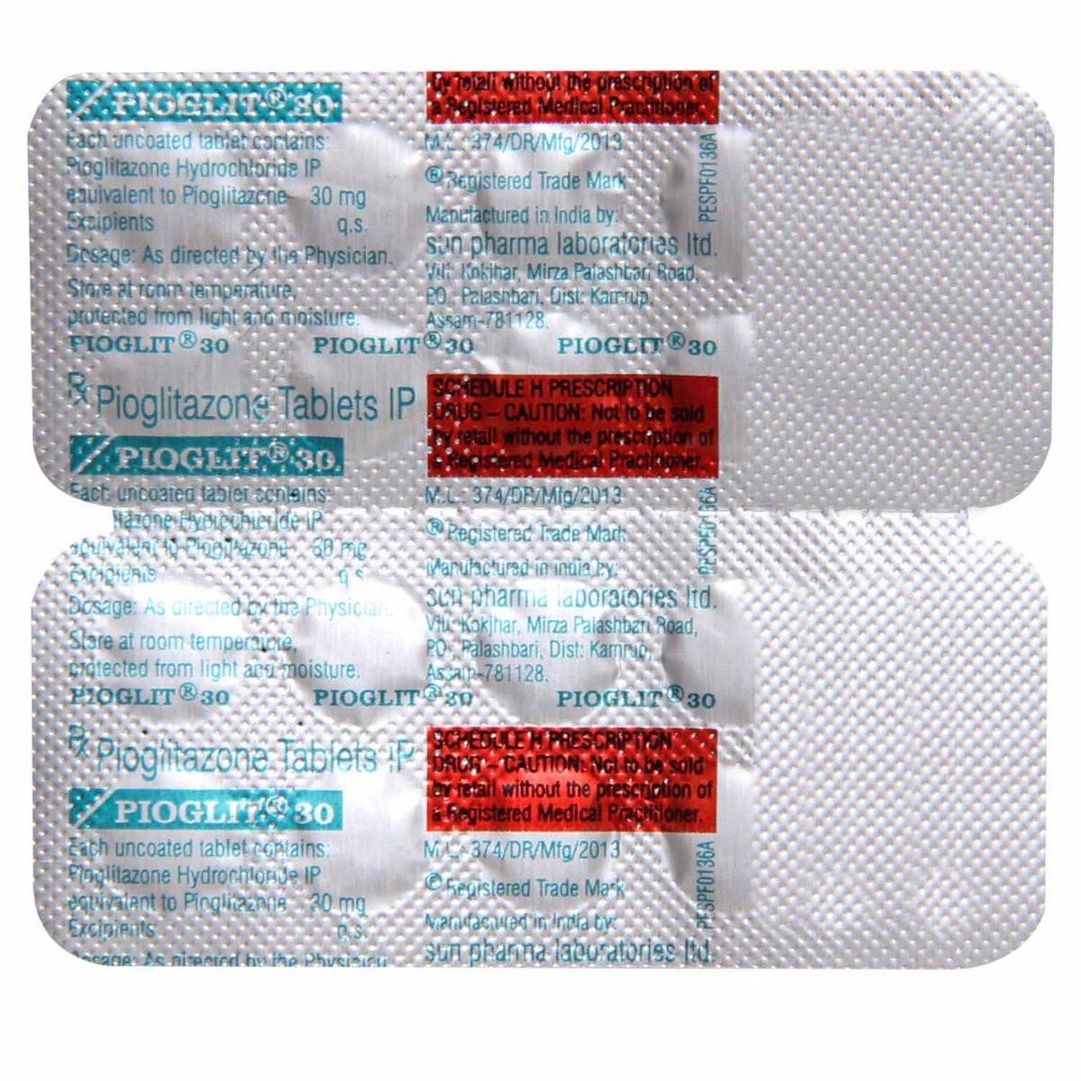 Pioglit 30 Tablet 10's, Pack of 10 TabletS Pioglit 30 Tablet 10's, Pack of 10 TabletS