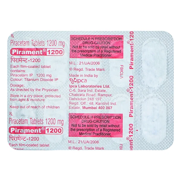 Pirament 1200 Tablet 10's, Pack of 10 TabletS