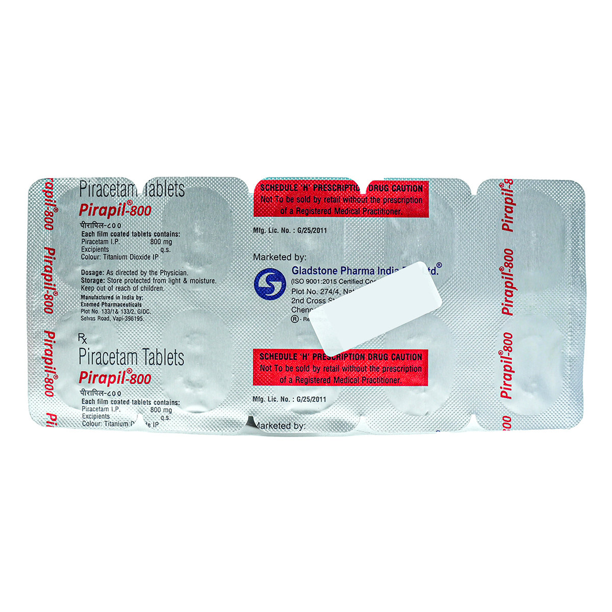 Pirapil 800 Tablet 10's, Pack of 10 TABLETS Pirapil 800 Tablet 10's, Pack of 10 TABLETS