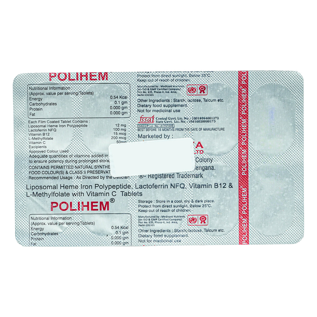 Polihem Tablet 10's, Pack of 10 Polihem Tablet 10's, Pack of 10