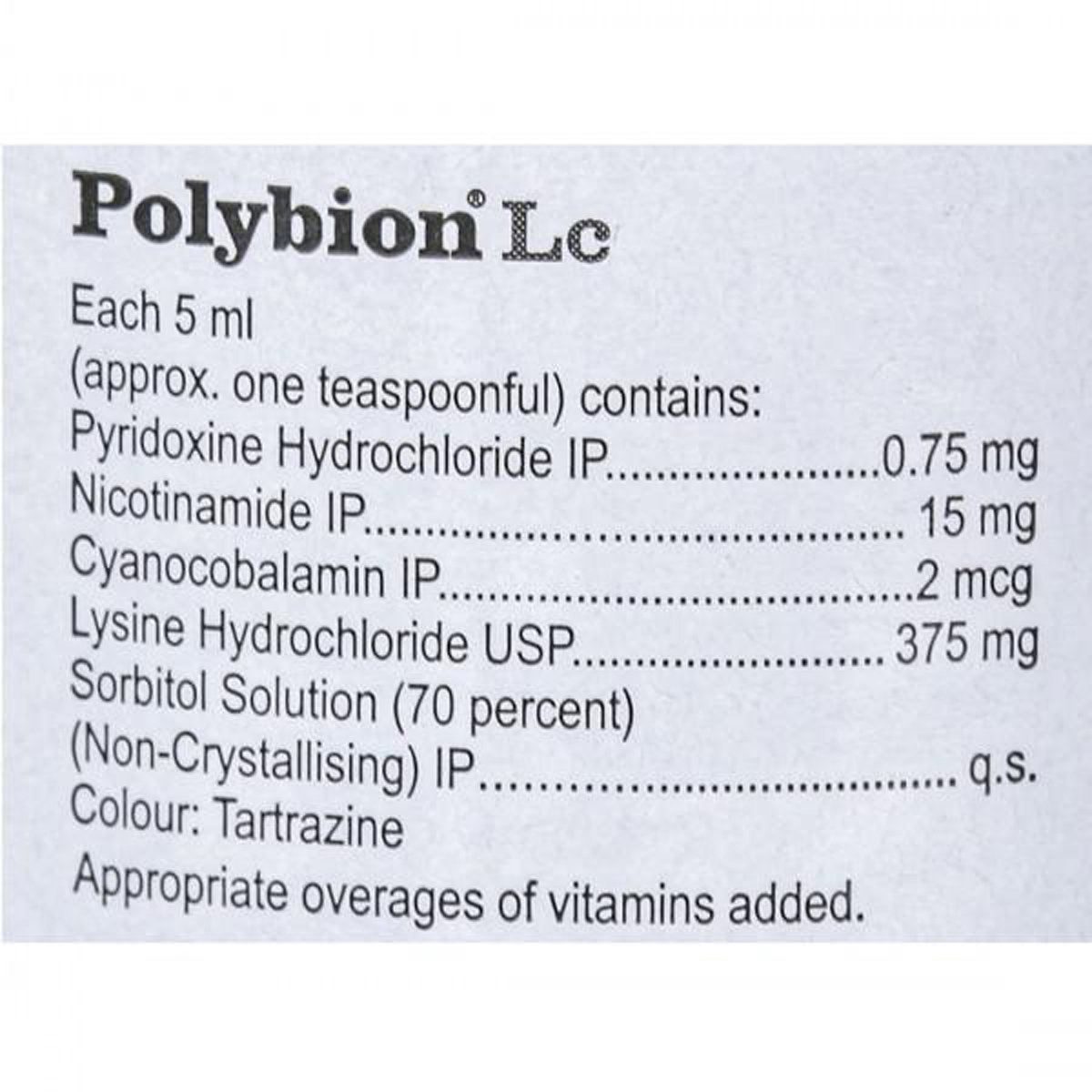 Polybion LC Sugar Free Paed Mango Syrup 400 ml, Pack of 1 Liquid Polybion LC Sugar Free Paed Mango Syrup 400 ml, Pack of 1 Liquid