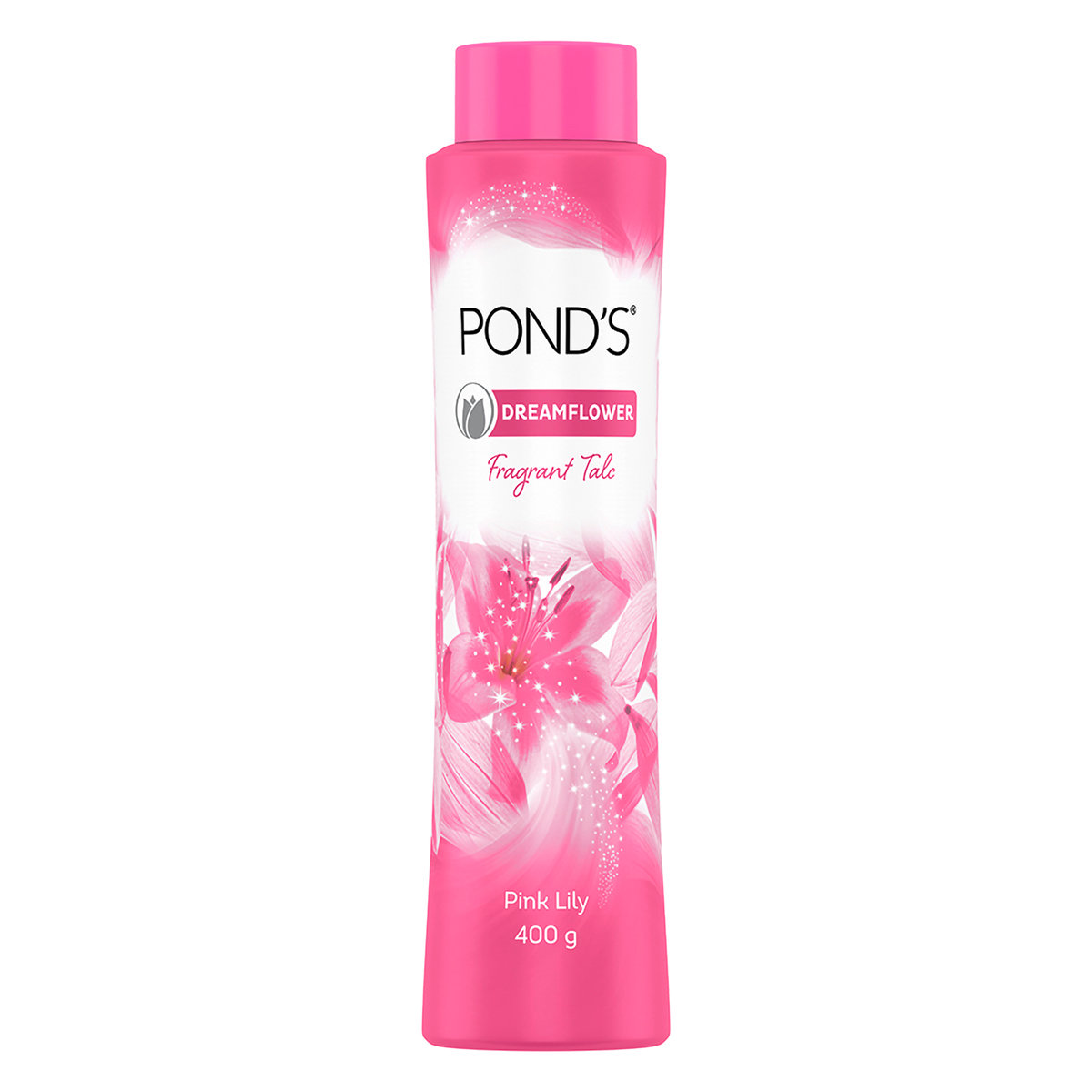 Pond's Dreamflower Fragrant Pink Lily Talc Powder 400 gm | Reduce Sweat | Controls Body Odour With Pink Lily Fragrance, Pack of 1 Pond's Dreamflower Fragrant Pink Lily Talc Powder 400 gm | Reduce Sweat | Controls Body Odour With Pink Lily Fragrance, Pack of 1