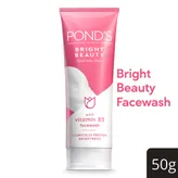 Ponds Bright Beauty Spot-less Glow Face Wash with Vitamin B3, 50 gm, Pack of 1