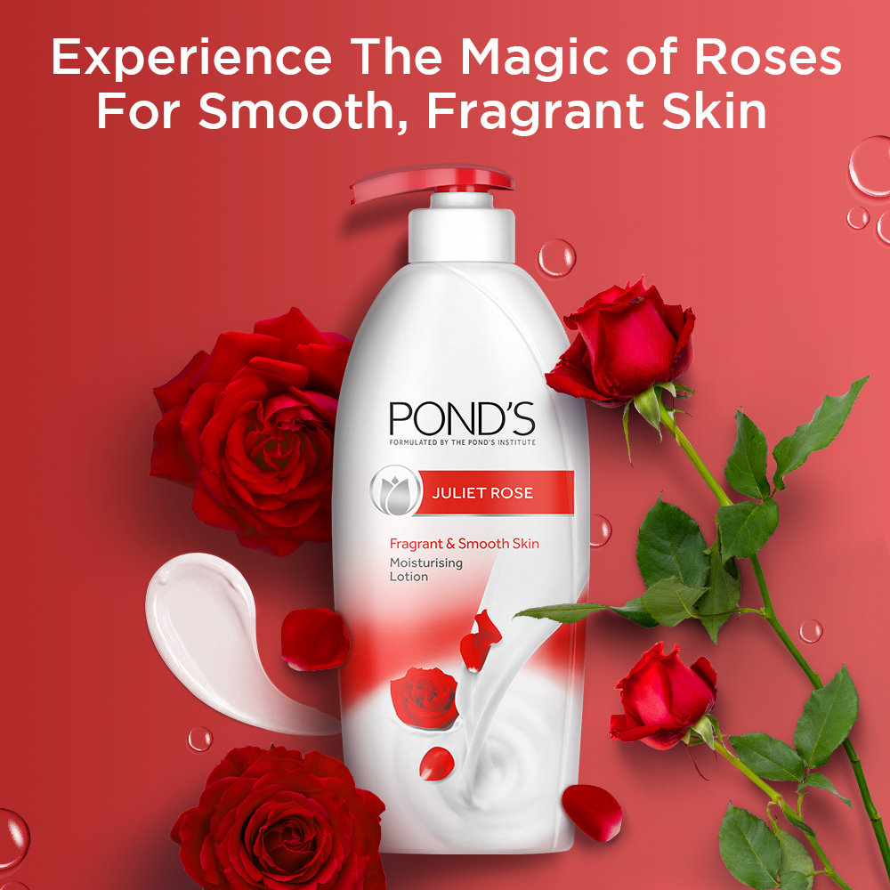Pond's Juliet Rose Body Lotion 275 ml | 3X Intense Nourishment | For Soft & Glowing Skin With Long Lasting Frangrance, Pack of 1 Pond's Juliet Rose Body Lotion 275 ml | 3X Intense Nourishment | For Soft & Glowing Skin With Long Lasting Frangrance, Pack of 1