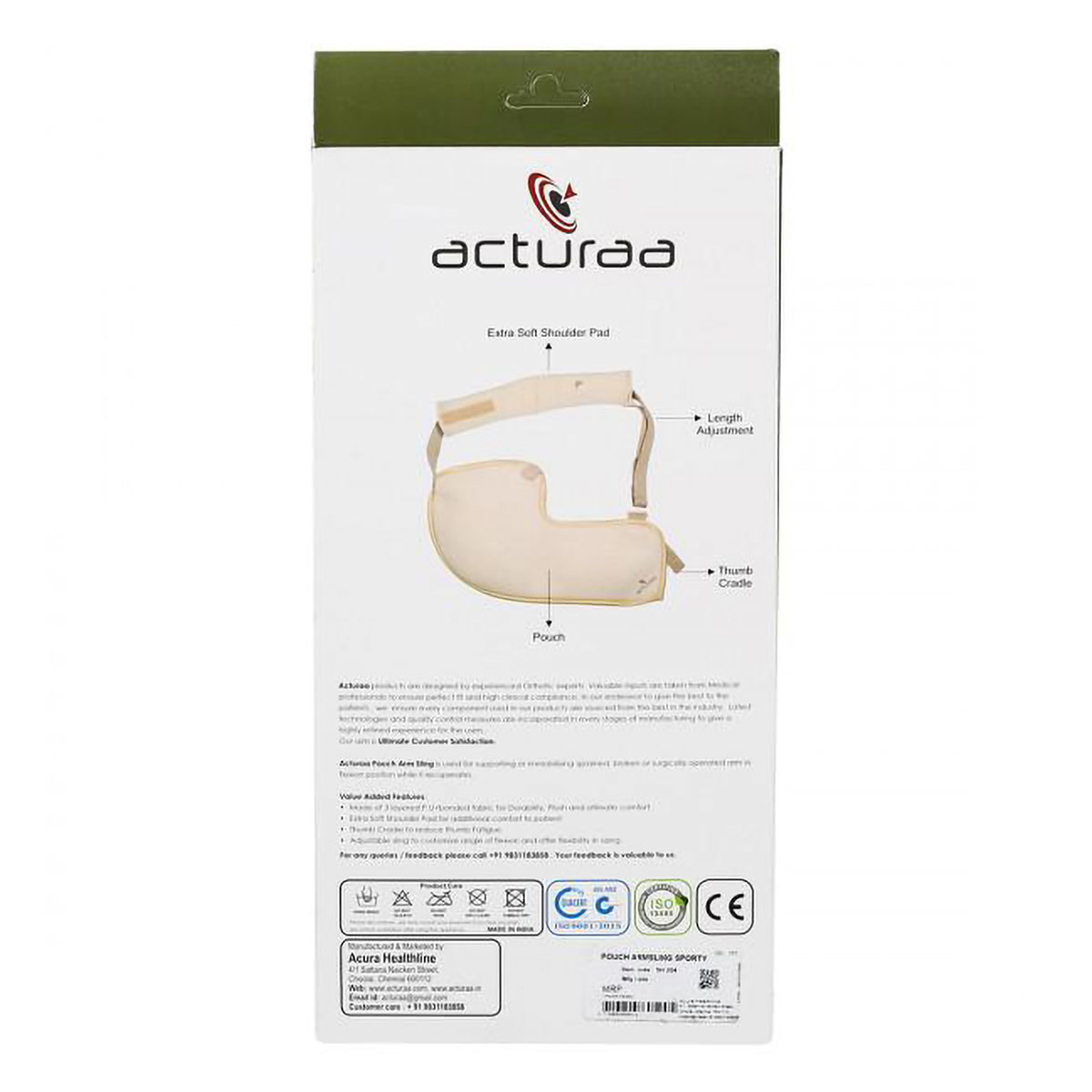 Acura Pouch Arm Sling Sporty Medium, 1 Count, Pack of 1 Acura Pouch Arm Sling Sporty Medium, 1 Count, Pack of 1