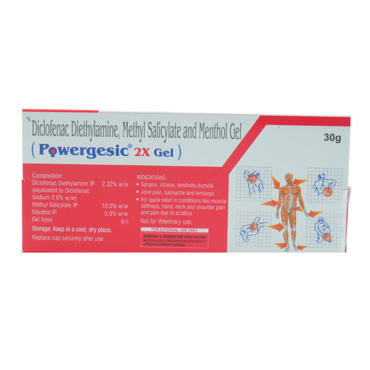 Powergesic 2X Gel 30 gm, Pack of 1 Powergesic 2X Gel 30 gm, Pack of 1