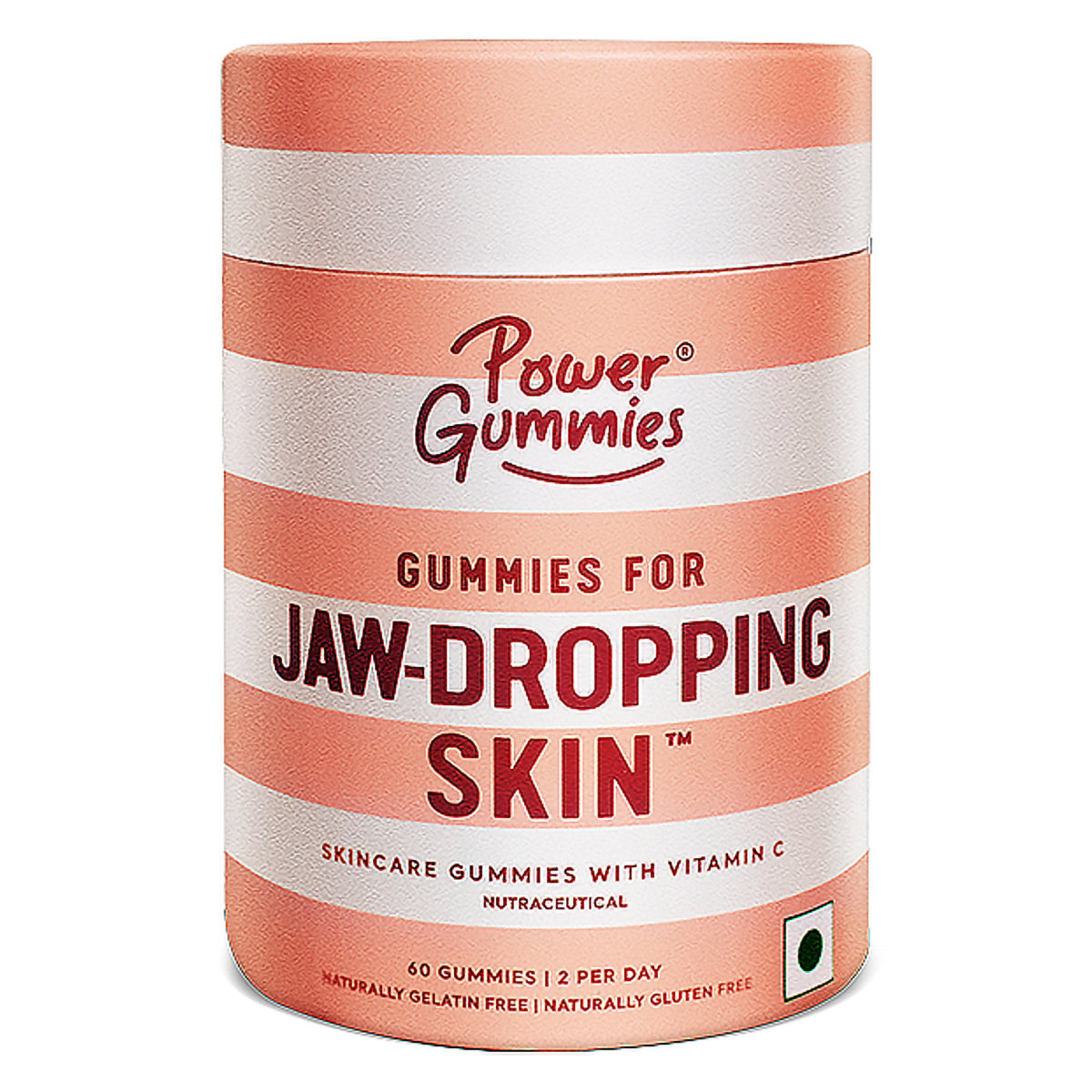 Power Gummies Jaw Dropping Skincare Gummies with Vitamin C Lemon Twist Flavour, 60 Count, Pack of 1 Power Gummies Jaw Dropping Skincare Gummies with Vitamin C Lemon Twist Flavour, 60 Count, Pack of 1