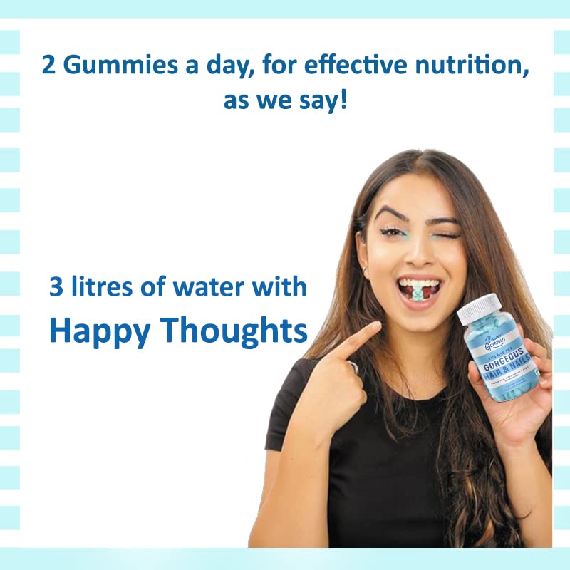 Power Gummies Hair & Nail Vitamins with Biotin Mixed Berry Flavour Gummies, 60 Count, Pack of 1 Power Gummies Hair & Nail Vitamins with Biotin Mixed Berry Flavour Gummies, 60 Count, Pack of 1