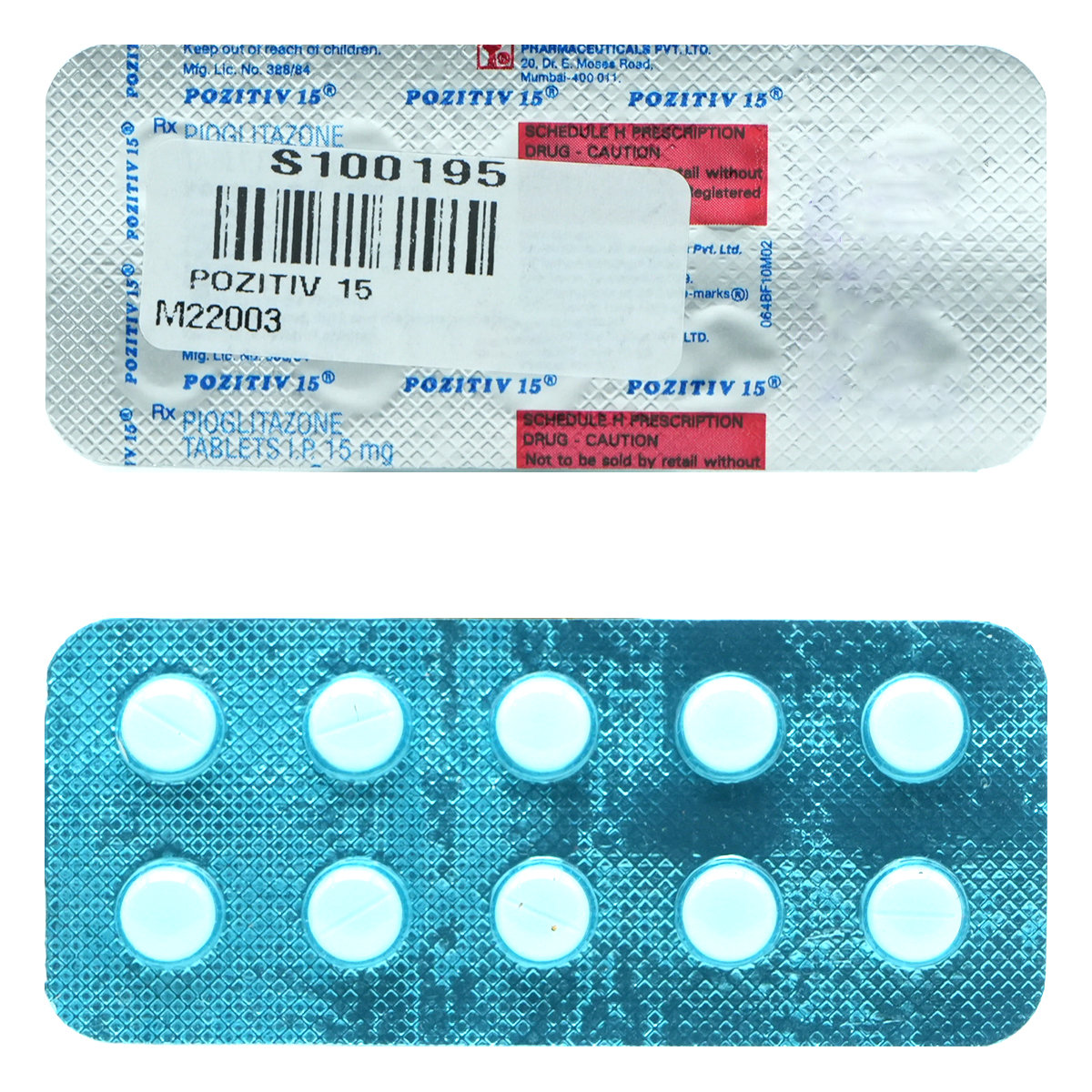 Pozitiv 15mg Tablet 10's, Pack of 10 TABLETS Pozitiv 15mg Tablet 10's, Pack of 10 TABLETS