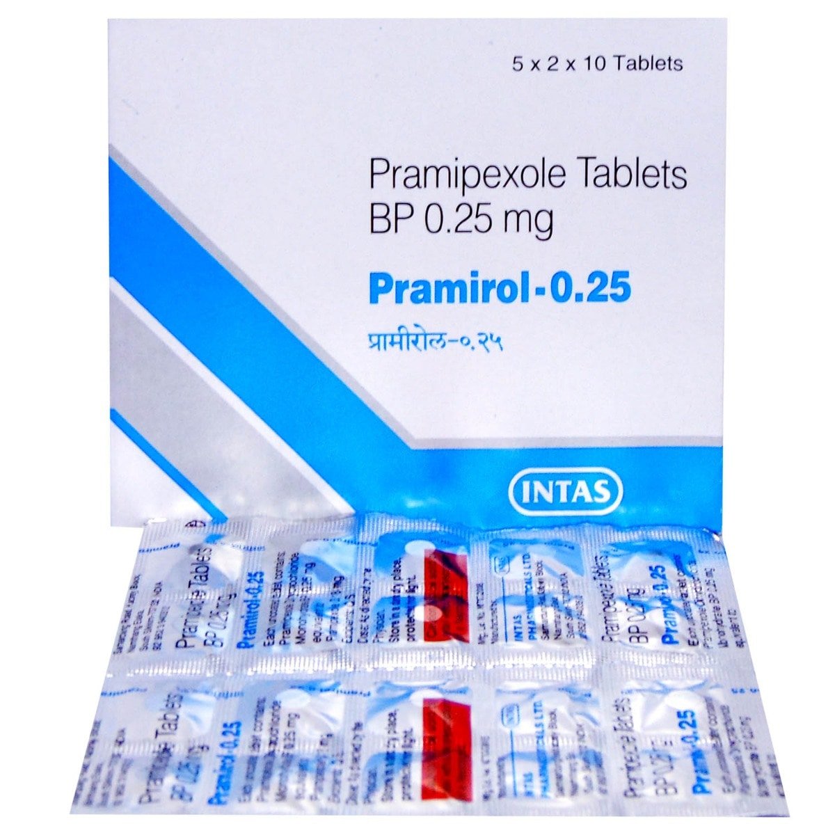 Pramirol 0.25 Tablet 10's, Pack of 10 TabletS Pramirol 0.25 Tablet 10's, Pack of 10 TabletS