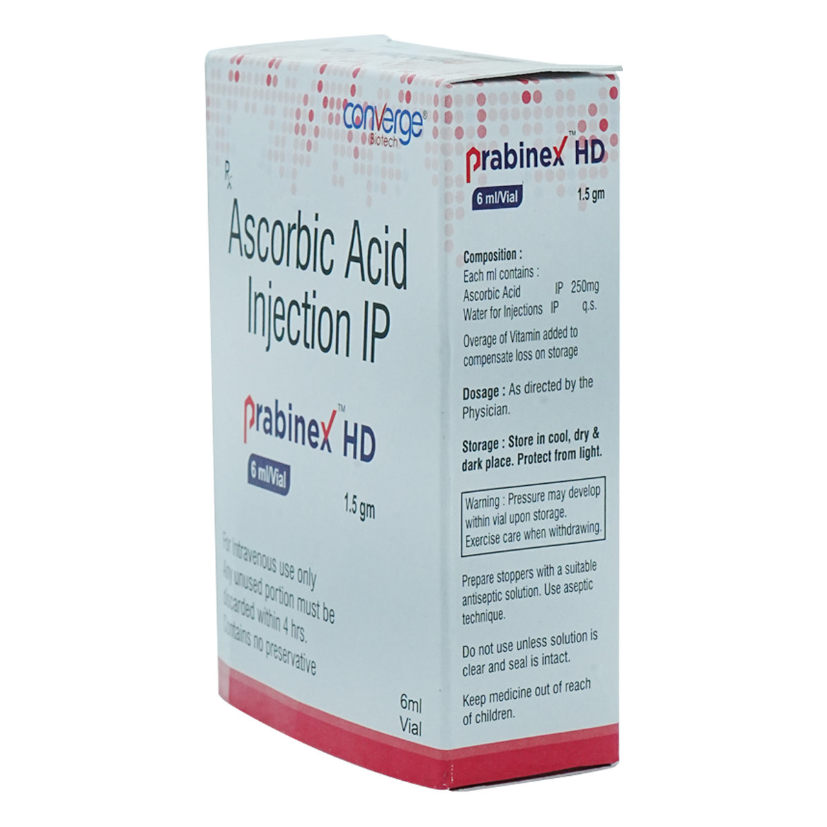 Prabinex HD 1.5 gm Injection 6 ml, Pack of 1 INJECTION Prabinex HD 1.5 gm Injection 6 ml, Pack of 1 INJECTION