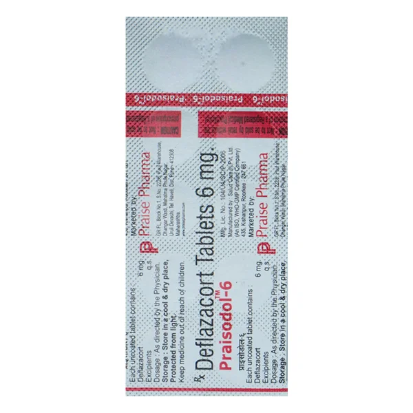 Praisodol-6 Tablet 10's, Pack of 10 TabletS