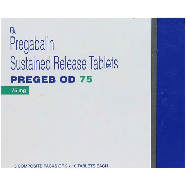 Pregeb OD 75 Tablet 10's, Pack of 10 TABLETS