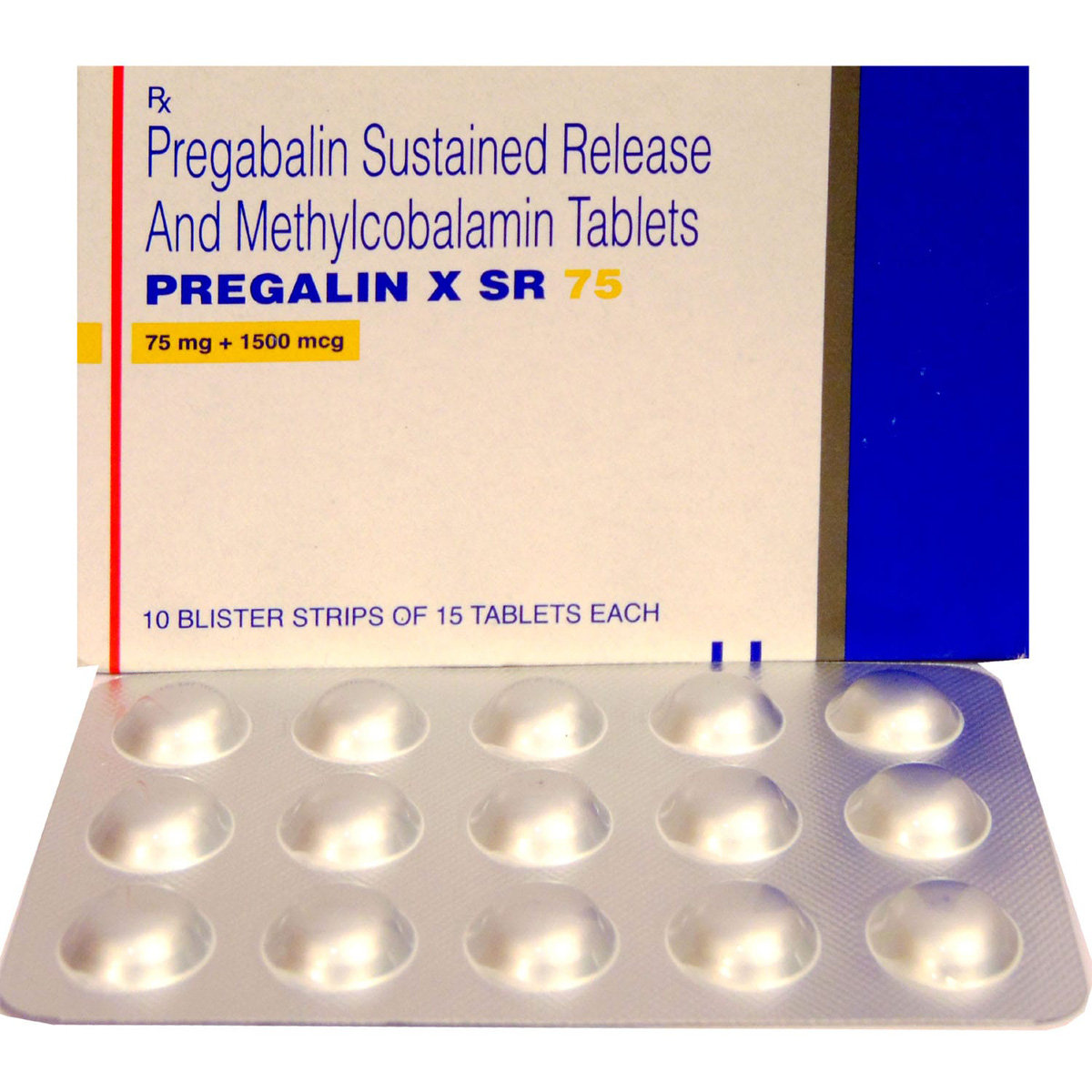 Pregalin X SR 75 Tablet 15's, Pack of 15 Pregalin X SR 75 Tablet 15's, Pack of 15