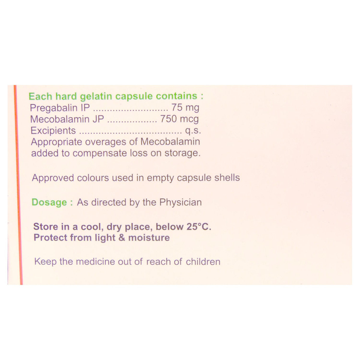 Pregacip M Capsule 10's, Pack of 10 Pregacip M Capsule 10's, Pack of 10