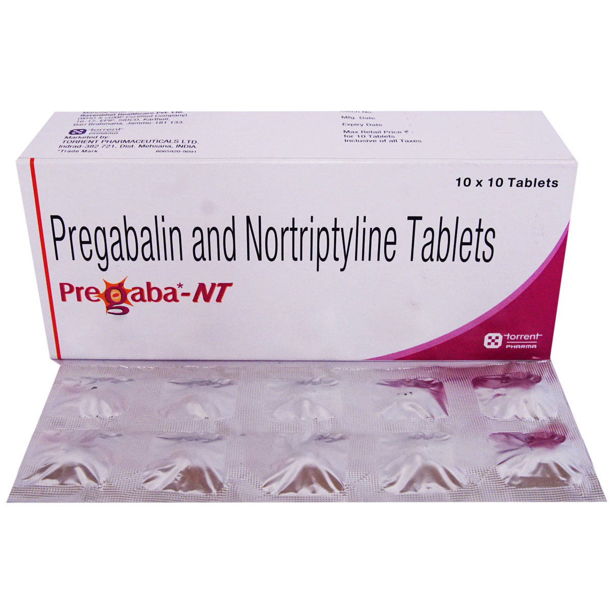 Pregaba NT Tablet 10's, Pack of 10 Pregaba NT Tablet 10's, Pack of 10