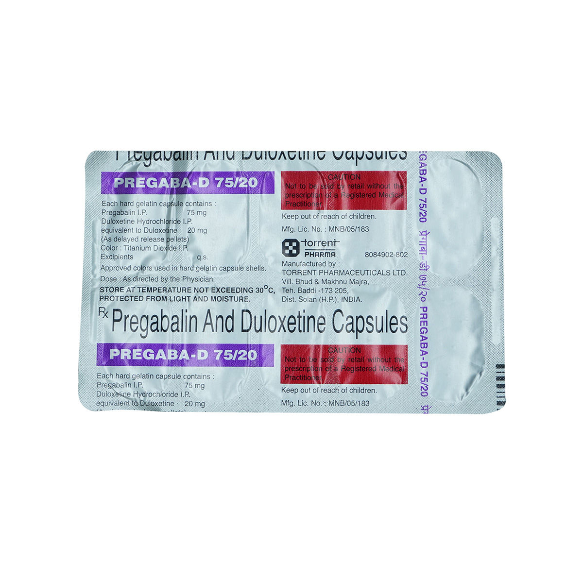 Buy Pregaba D 75/20 Capsule 10's Online