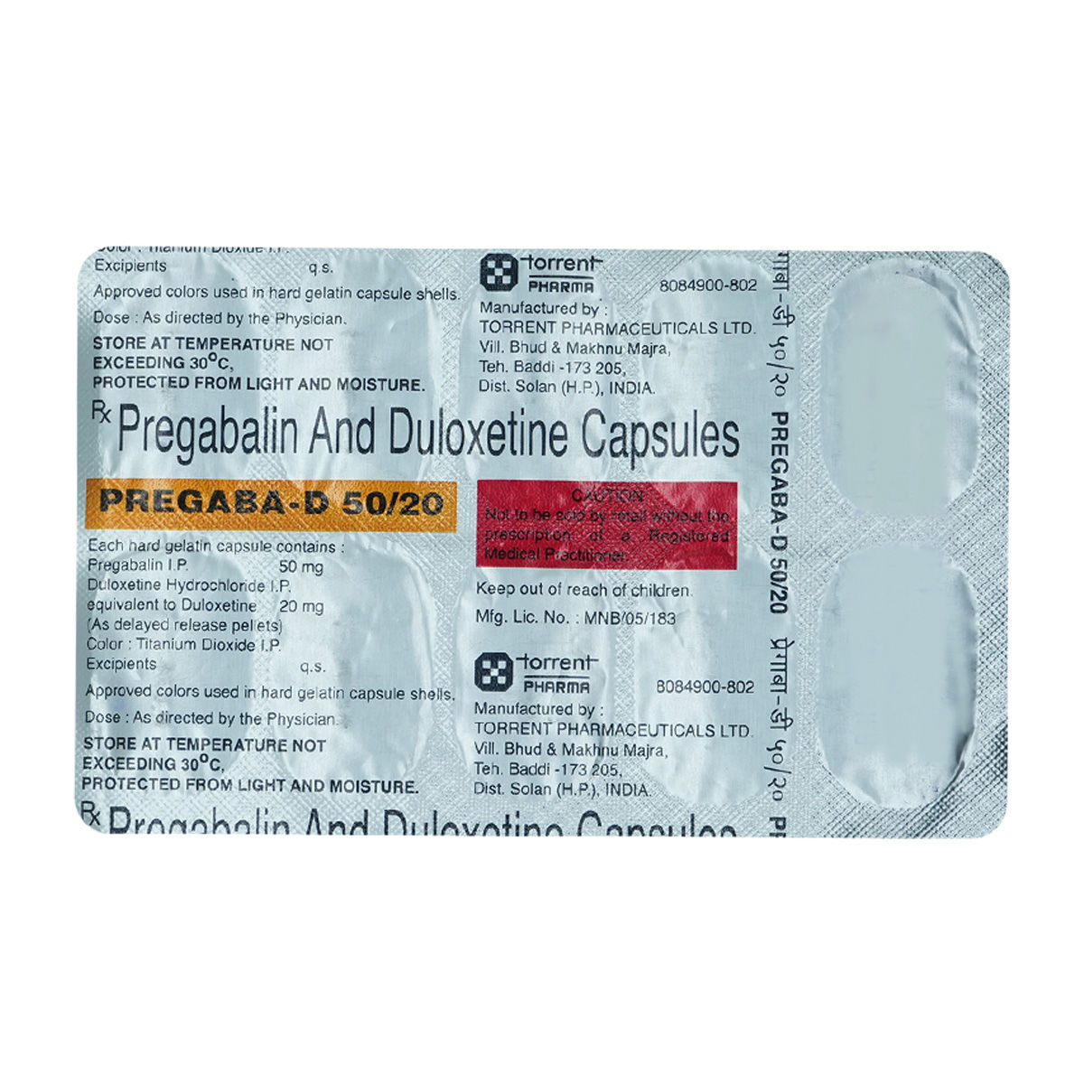 Buy Pregaba-D 50/20 Capsule 10's Online