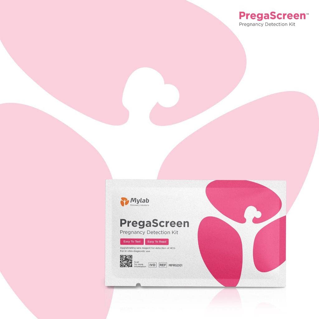 Mylab Pregascreen Pregnancy Detection Kit,1 Count, Pack of 1 Mylab Pregascreen Pregnancy Detection Kit,1 Count, Pack of 1