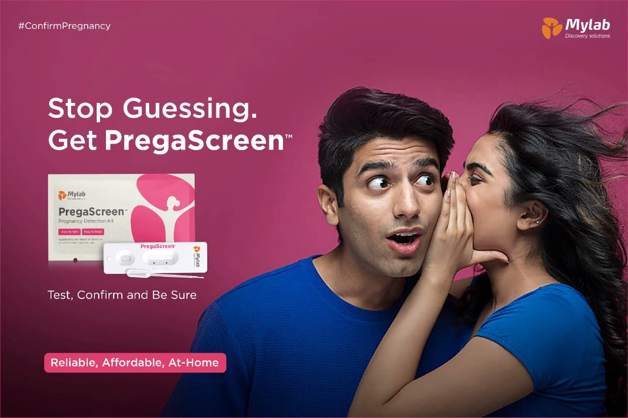 Mylab Pregascreen Pregnancy Detection Kit,1 Count, Pack of 1 Mylab Pregascreen Pregnancy Detection Kit,1 Count, Pack of 1