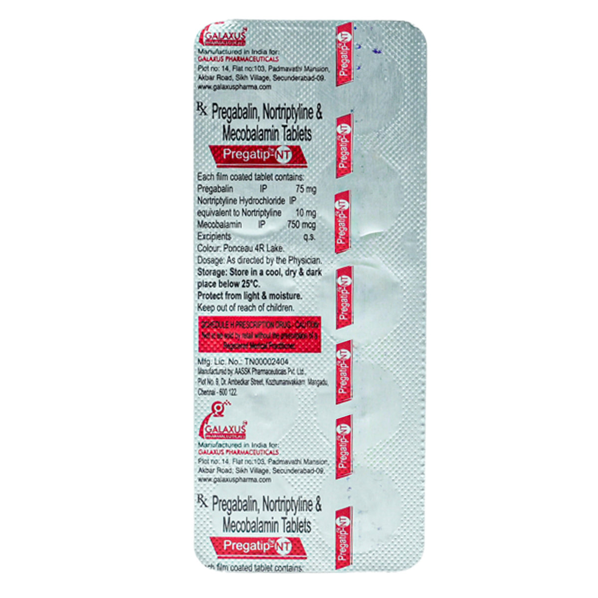 Pregatip-NT 75/10/750 Tablet 10's, Pack of 10 TABLETS Pregatip-NT 75/10/750 Tablet 10's, Pack of 10 TABLETS