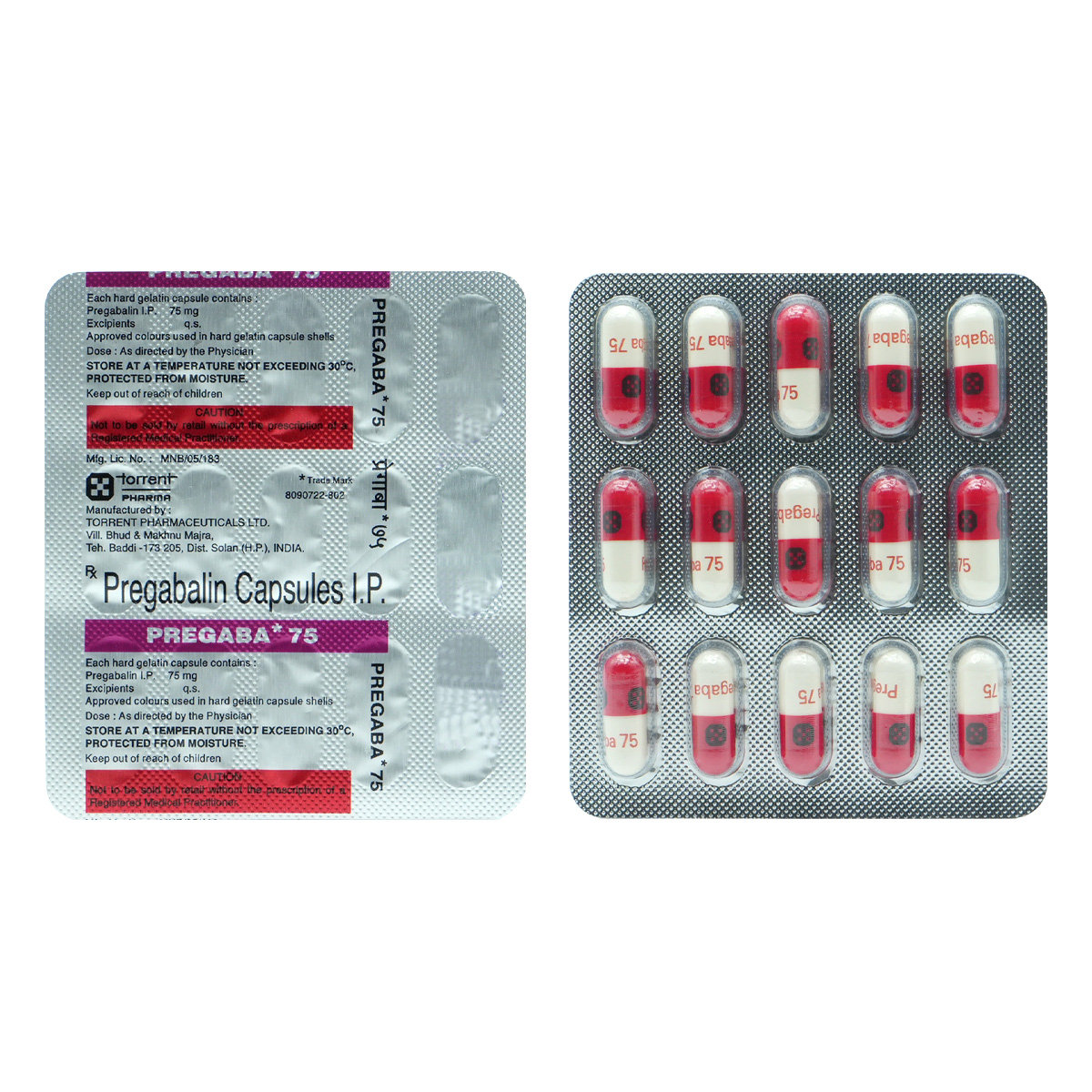 Pregaba 75 Capsule 15's, Pack of 15 CAPSULES Pregaba 75 Capsule 15's, Pack of 15 CAPSULES