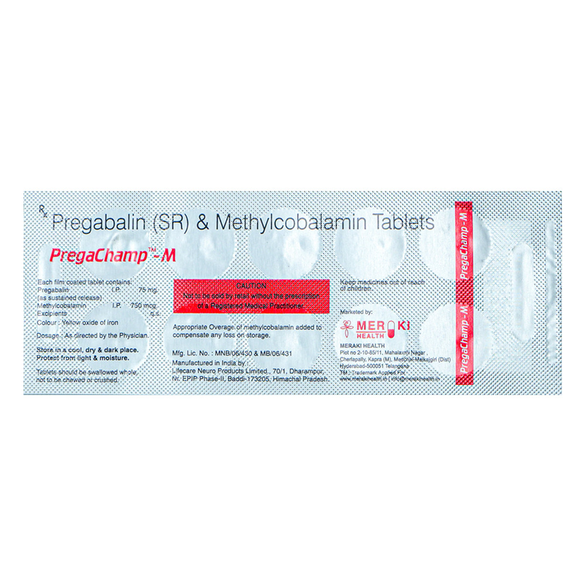 Pregachamp-M Tablet 10's, Pack of 10 Pregachamp-M Tablet 10's, Pack of 10