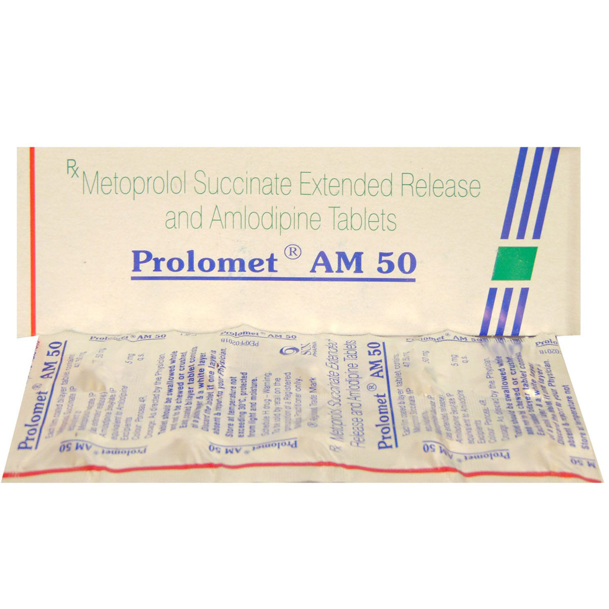 Prolomet AM 50 Tablet 10's, Pack of 10 TABLETS Prolomet AM 50 Tablet 10's, Pack of 10 TABLETS