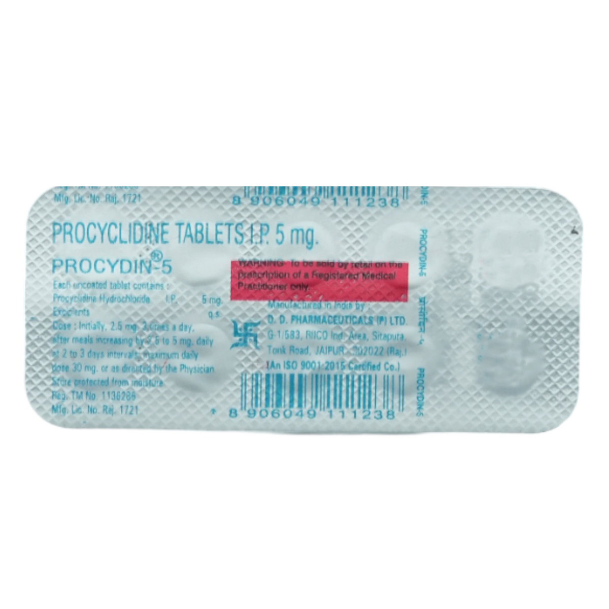 Procydin-5 Tablet 10's, Pack of 10 TabletS Procydin-5 Tablet 10's, Pack of 10 TabletS
