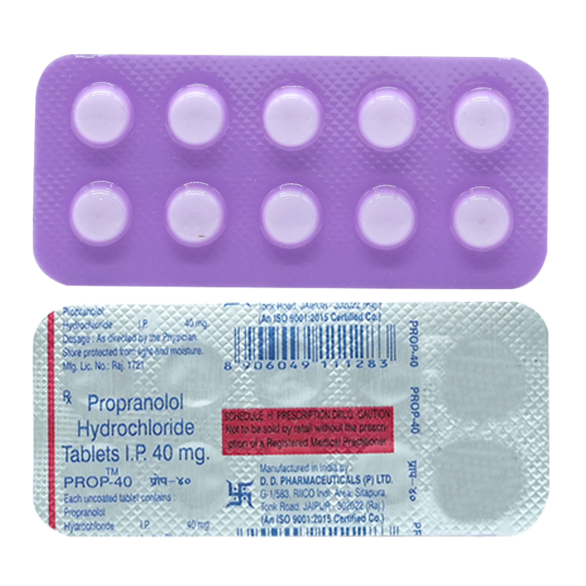 Buy PROP 40MG TABLET Online