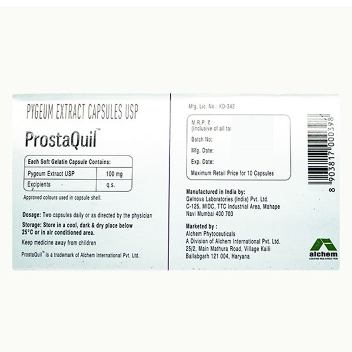 Prostaquil, 10 Tablets, Pack of 10 Prostaquil, 10 Tablets, Pack of 10