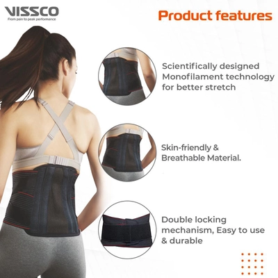 Vissco Pro Lumboset Advance-M Grey 2103, 1 Count, Pack of 1