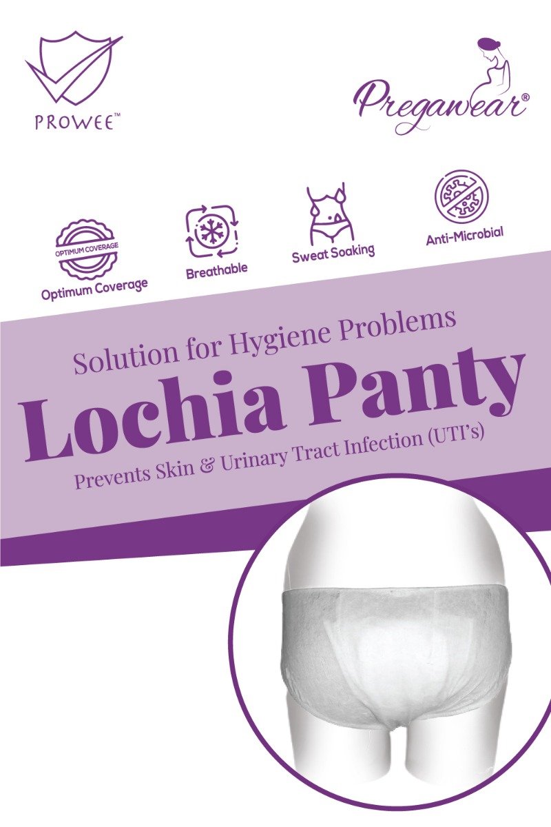 Prowee Pregawear After Delivery Lochia Absorbent Wear Panty XL, 5 Count, Pack of 1 Prowee Pregawear After Delivery Lochia Absorbent Wear Panty XL, 5 Count, Pack of 1