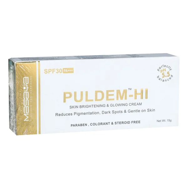 Puldem-Hi P.H 5.5 Spf 30 Pa+++ Cream 15 gm, Pack of 1