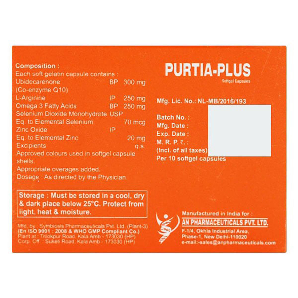 Purtia-Plus Capsule 10's, Pack of 10 Purtia-Plus Capsule 10's, Pack of 10